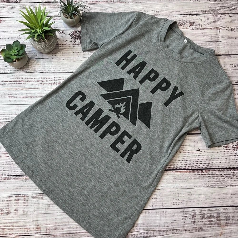 Happy Camper Tshirt - Picture 1 of 4